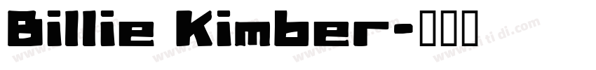 Billie Kimber字体转换
